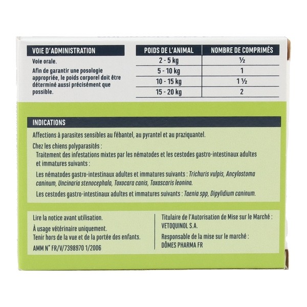 Biocanina Ascatryl Trio Chien comprimés