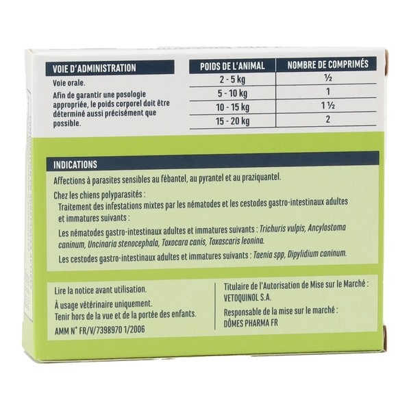 Biocanina Ascatryl Trio Chien comprimés