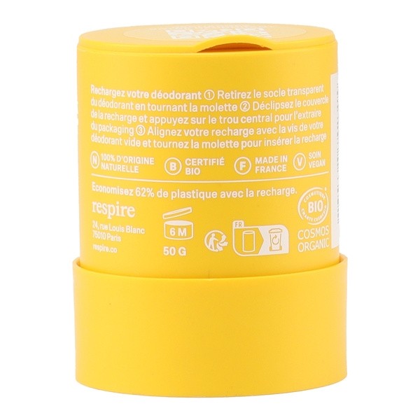 Respire Déodorant stick Douceur monoï Bio