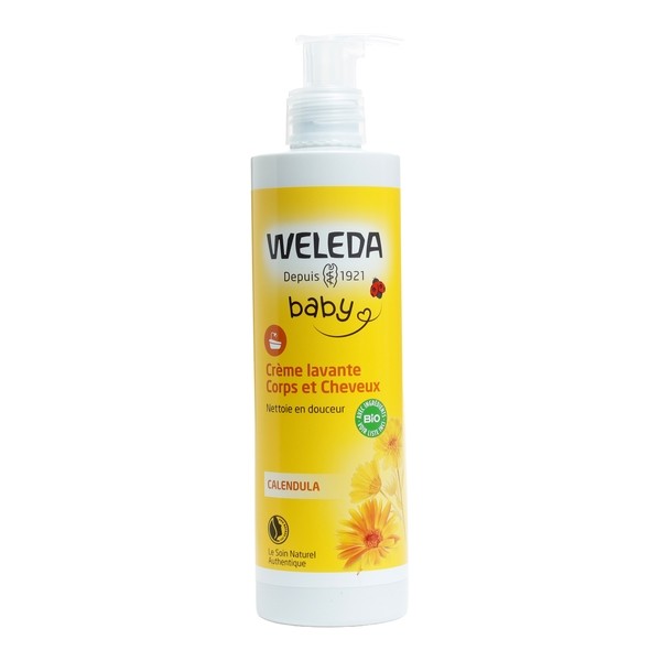 Weleda Bébé Calendula crème lavante corps et cheveux Bio