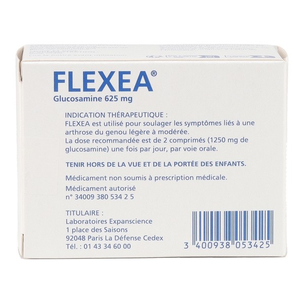 Flexea 625 mg comprimé glucosamine