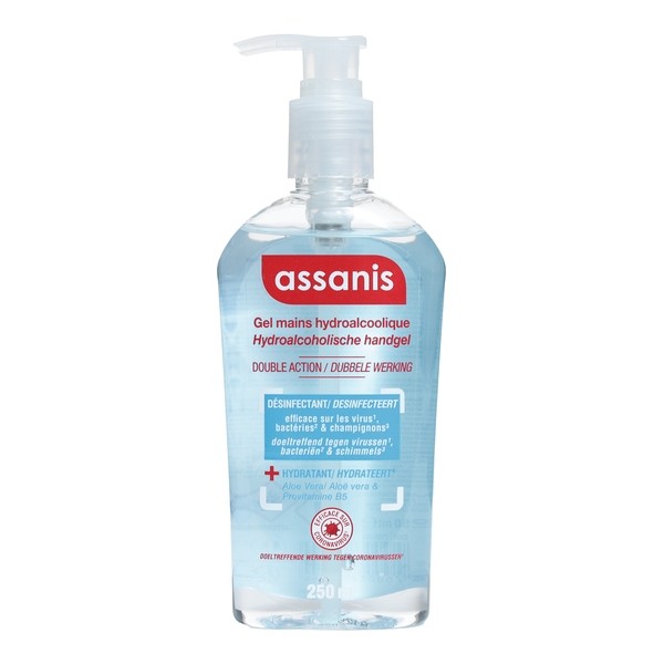 Assanis gel hydroalcoolique mains