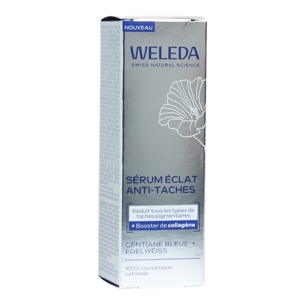 Weleda sérum éclat anti taches Gentiane bleue et Edelweiss