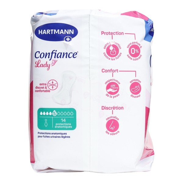 Confiance Lady protections anatomiques 5 gouttes