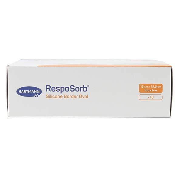 Hartmann RespoSorb Silicone border oval pansement adhésif siliconé