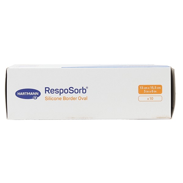 Hartmann RespoSorb Silicone border oval pansement adhésif siliconé