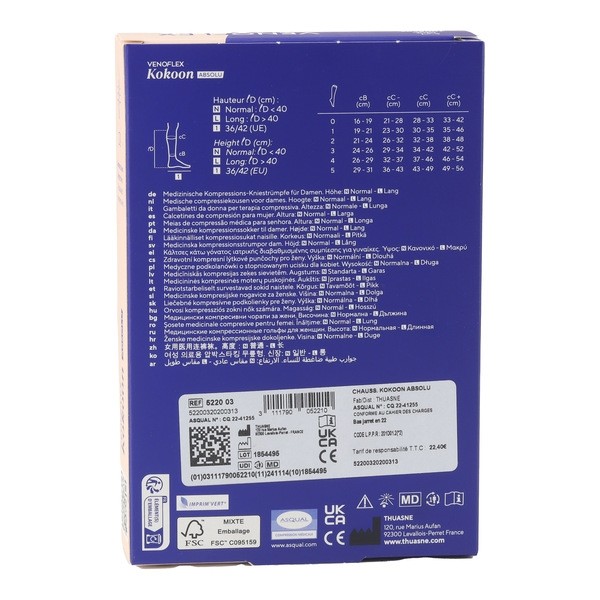 Venoflex Kokoon Absolu Chaussettes de contention Femme classe 2