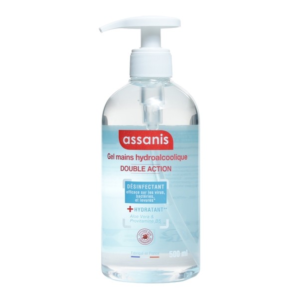 Assanis gel hydroalcoolique mains
