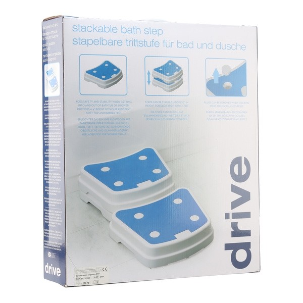 Marche pied empilable pour la baignoire