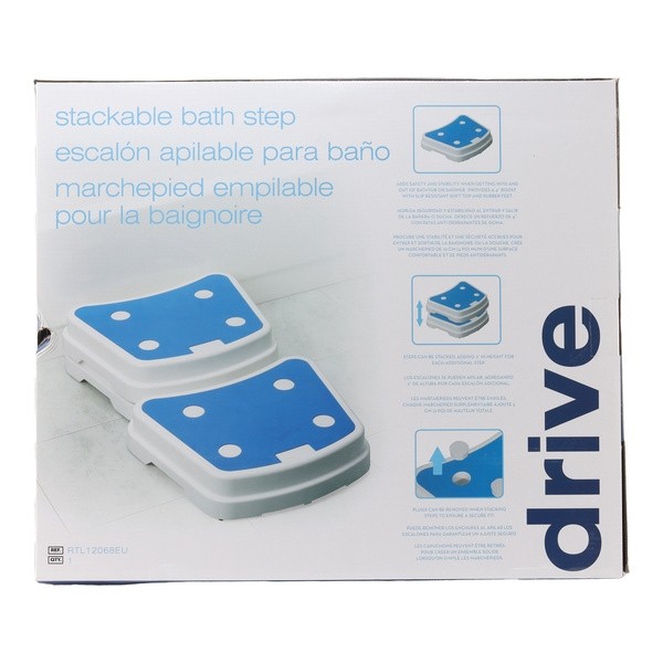 Marche pied empilable pour la baignoire