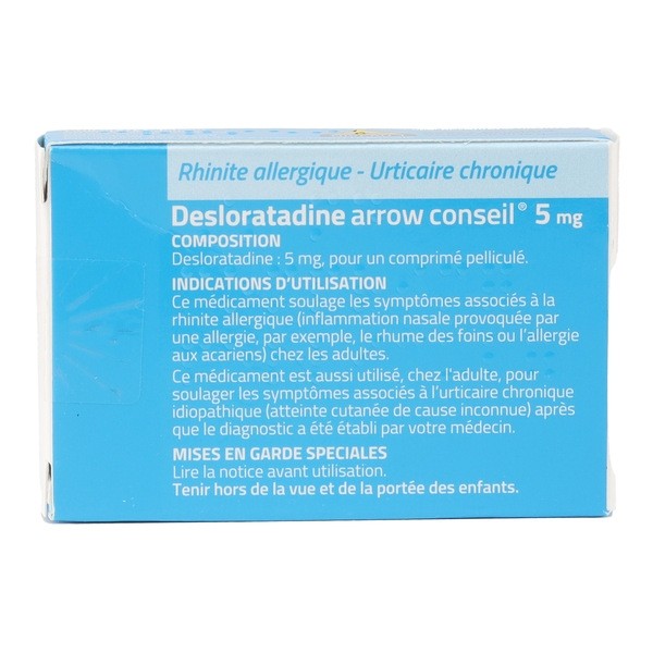 Desloratadine 5 mg comprimé Arrow