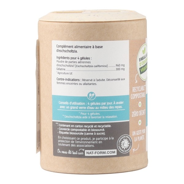 Nat et Form Ecoresponsable eschscholtzia gélules