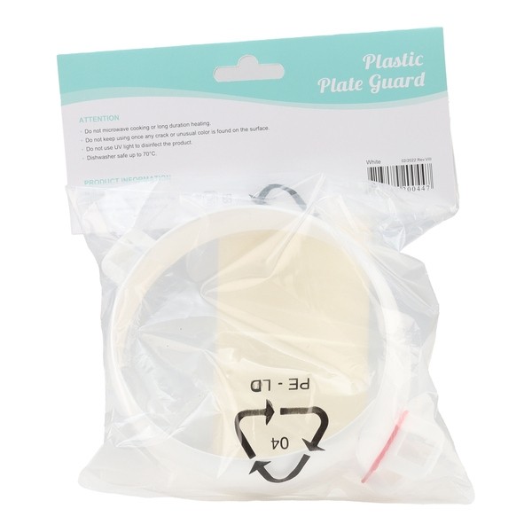 Rebord incurvé pour assiette