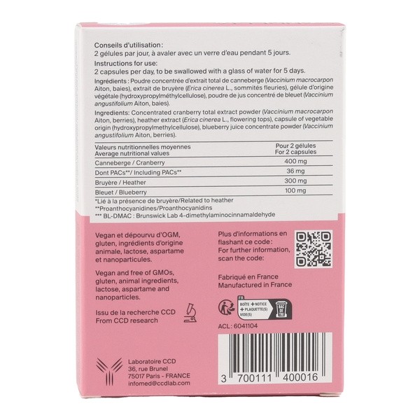 GynDelta Flash Confort urinaire gélules