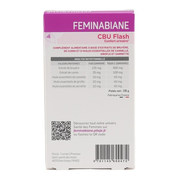 Pileje Feminabiane CBU Flash comprimés