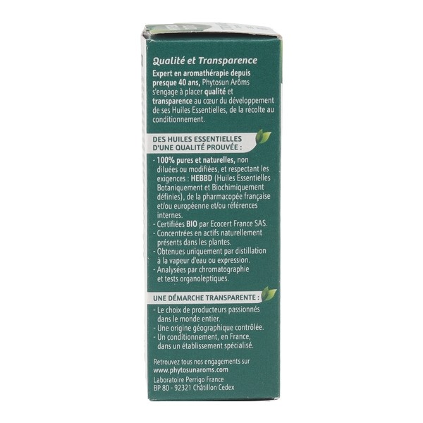 Phytosun Arôms huile essentielle de Citron Bio