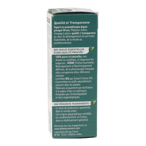 Phytosun Arôms huile essentielle Myrte rouge bio
