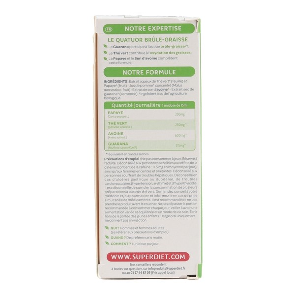 Super Diet Quatuor Brûle-graisse bio unidoses