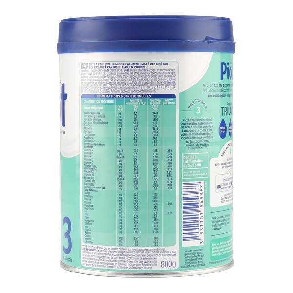 Picot Croissance lait 3ème âge