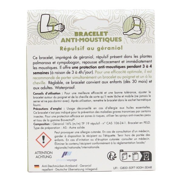 Pharmavoyage bracelet anti moustiques