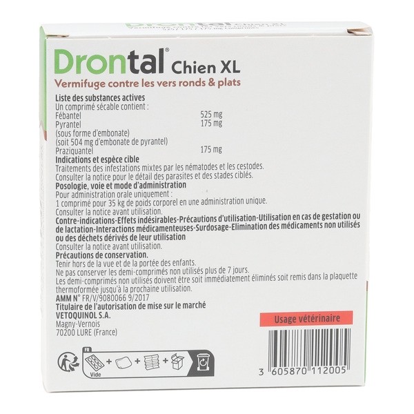 Drontal chien XL comprimés