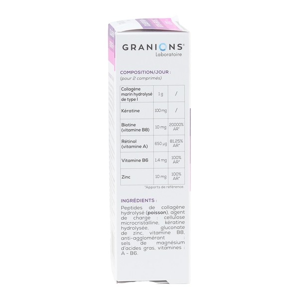 Granions Complexe beauté Peau Cheveux Ongles comprimés
