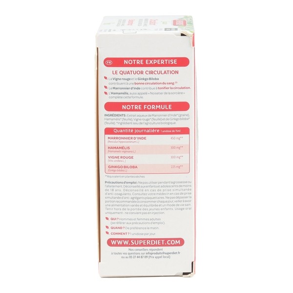 Super Diet Quatuor Circulation Bio unidoses