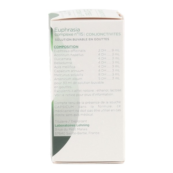 Lehning Euphrasia Complexe n°115 gouttes buvables