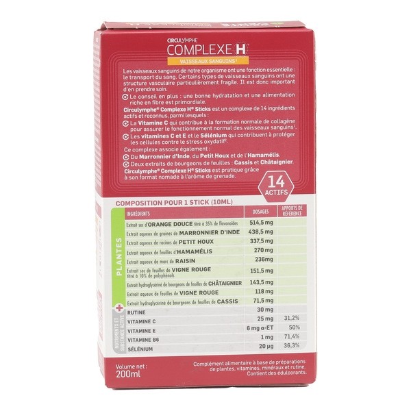 Circulymphe Complexe H sticks