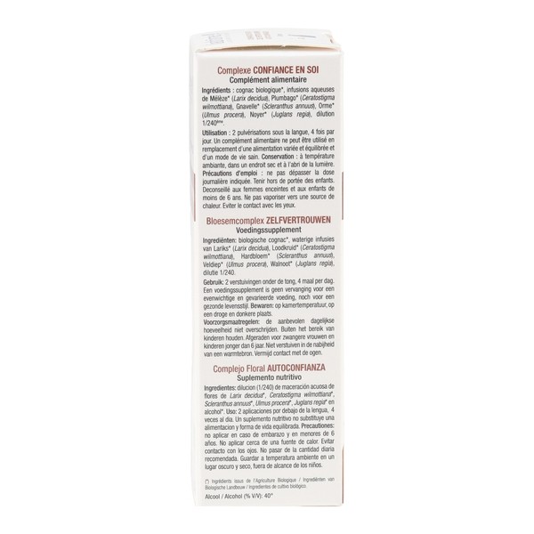 Ladrôme complexe d'élixirs floraux bio spray confiance