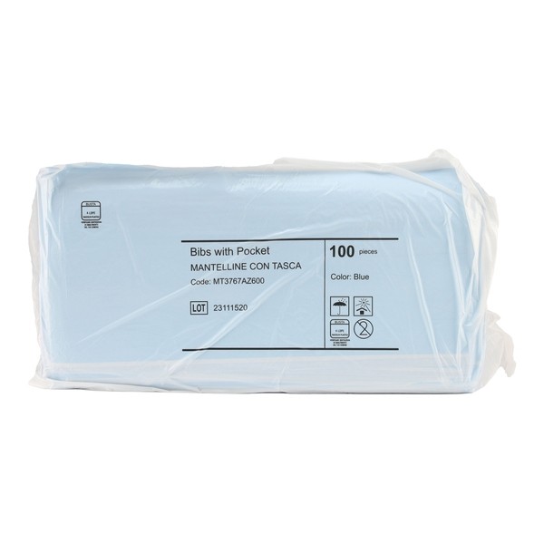 Bavoir jetable avec poche