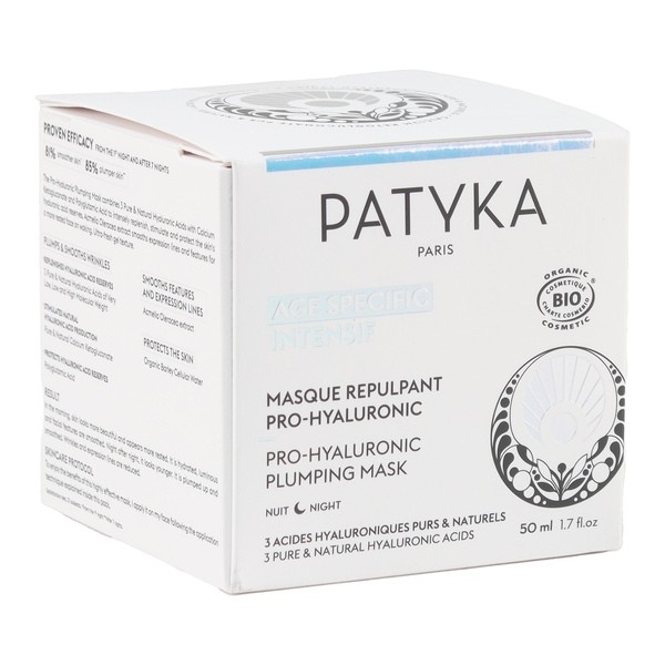 Patyka Masque repulpant Pro Hyaluronic Nuit bio