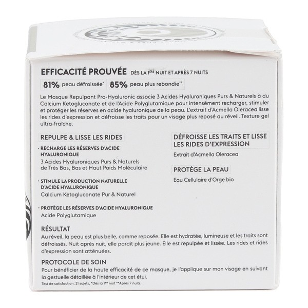 Patyka Masque repulpant Pro Hyaluronic Nuit bio