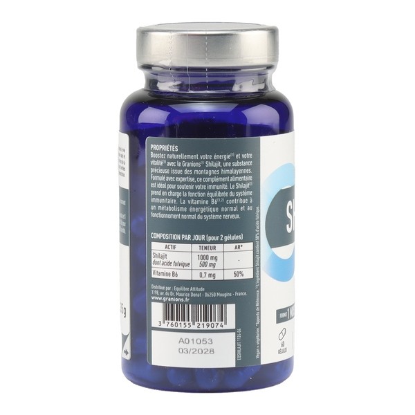 Granions Shilajit 1000 mg gélules