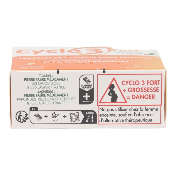 Cyclo 3 Fort jambes lourdes gélules