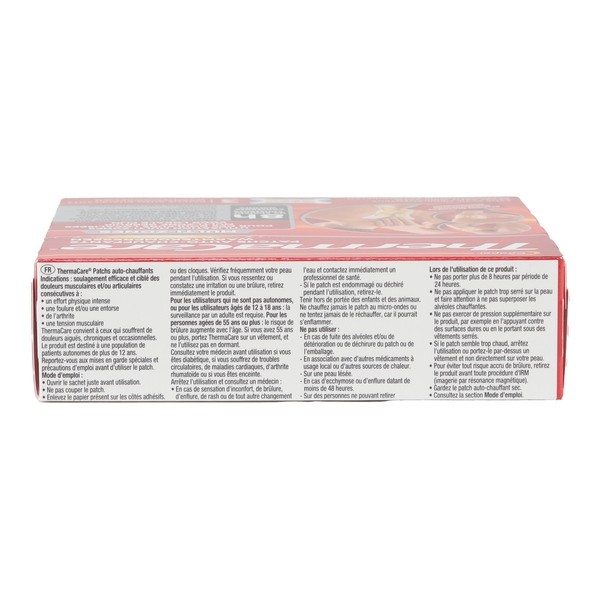 Thermacare Patch auto-chauffant multi-zones