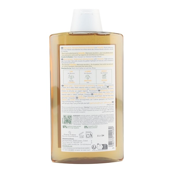 Klorane Reflets blonds shampooing camomille
