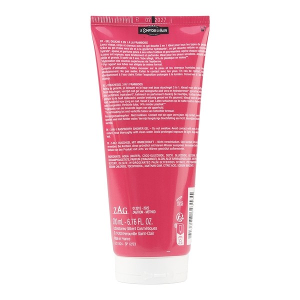 Le Comptoir du bain Gel douche 3 en 1 Miraculous Framboise