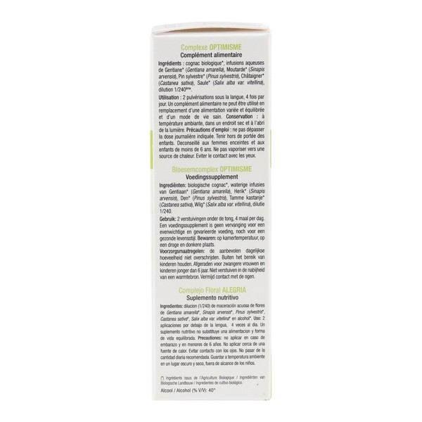 Ladrôme complexe d'élixirs floraux bio spray Optimisme