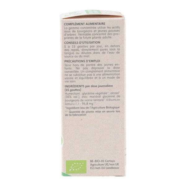HerbalGem Viorne Lantane bourgeons Bio