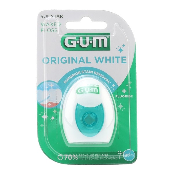 Gum Original White Fil dentaire ciré
