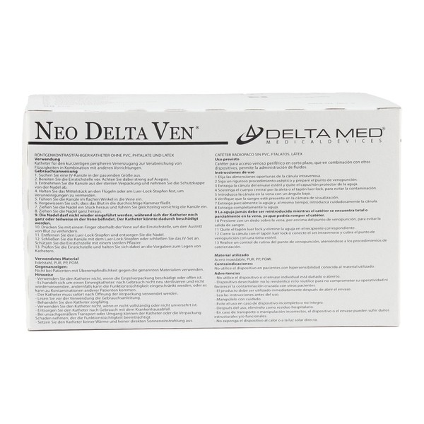 Cathéter droit Delta Ven T Pur