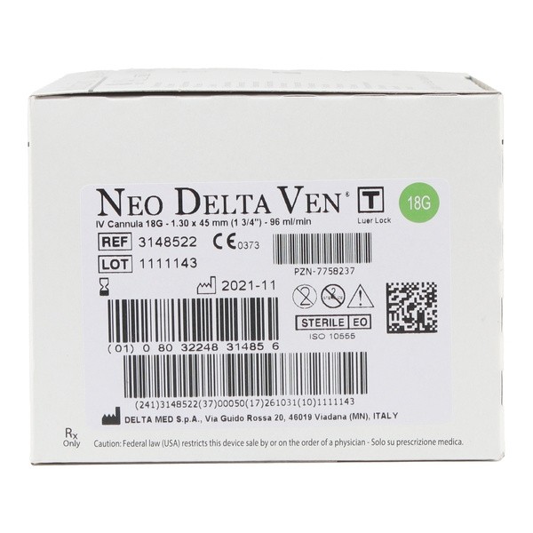 Cathéter droit Delta Ven T Pur