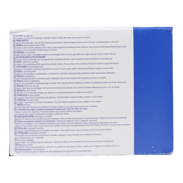 Seringue stérile 3 pièces Luer Lock