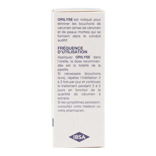 Orilyse gouttes auriculaires