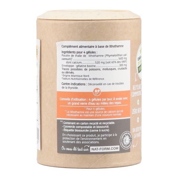 Nat et Form Ecoresponsable lithothamne gélules