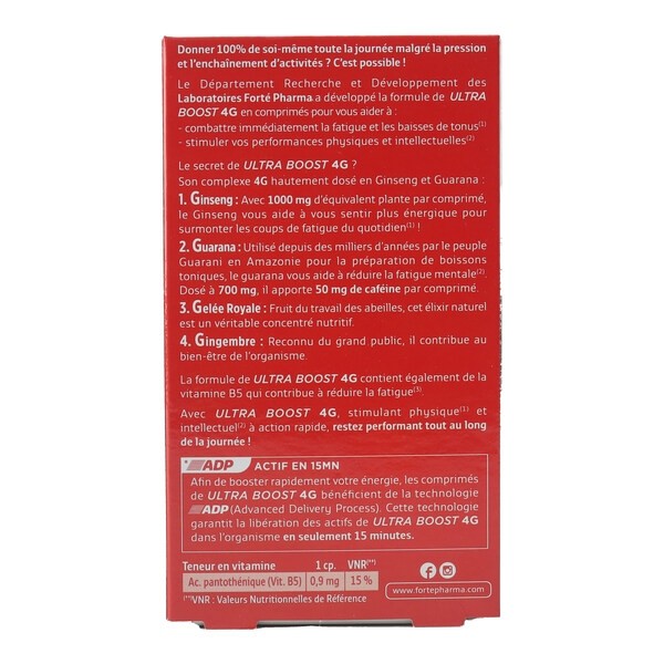 Forte Pharma Ultra boost 4G comprimé