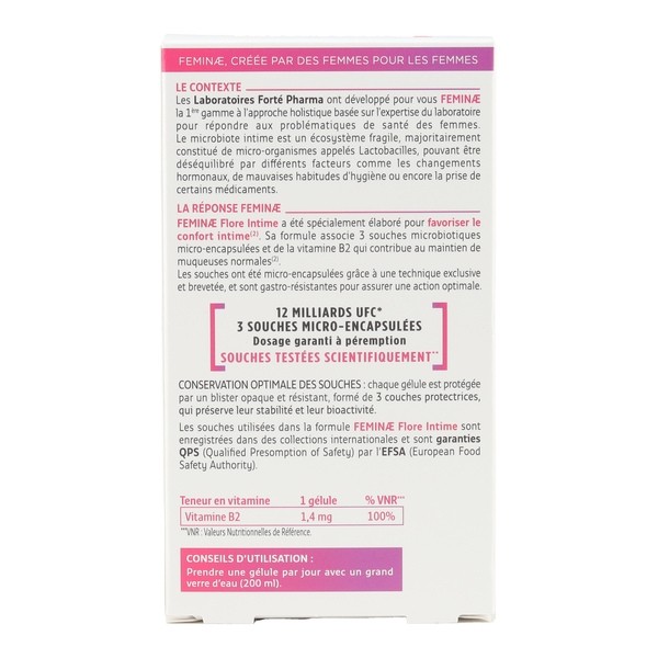 Forté Pharma Feminae Flore Intime Gélules