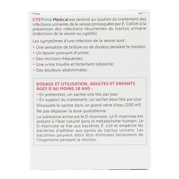 Forté Pharma Cystima médical sachets