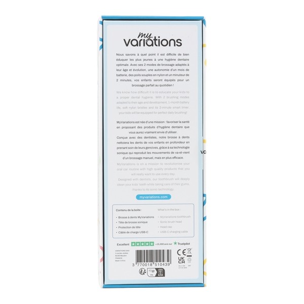 My Variations Kids Brosse à dents électrique enfant